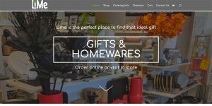 Lime Gifts and Homeware Website Design